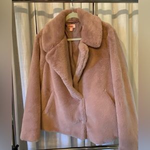 Blush Pink Fur Coat
